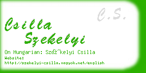 csilla szekelyi business card